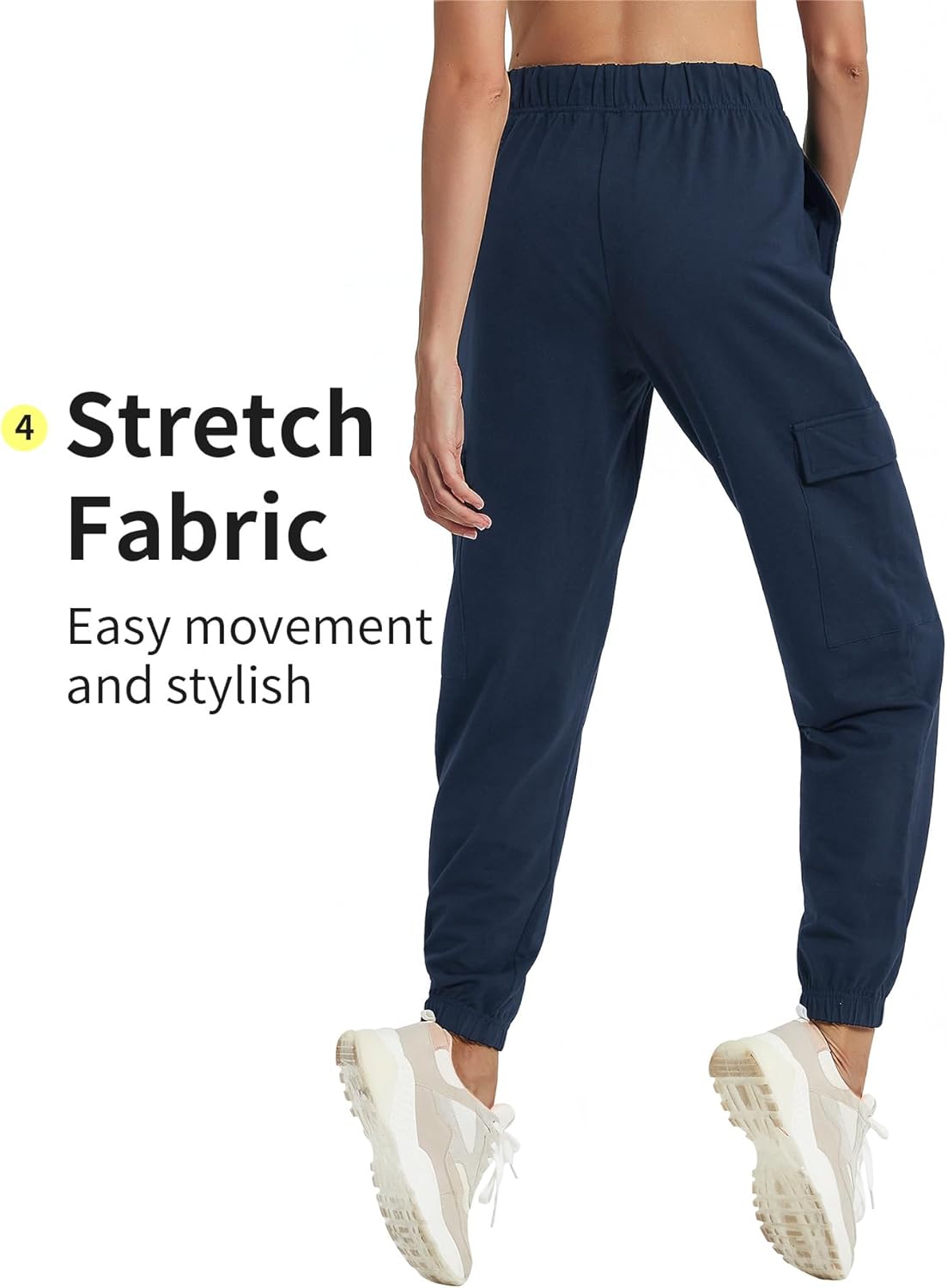 PULI Womens Cargo JoggerPants