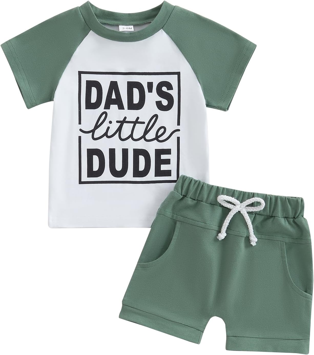 MoZiKQin Toddler boys summer t-shirt set