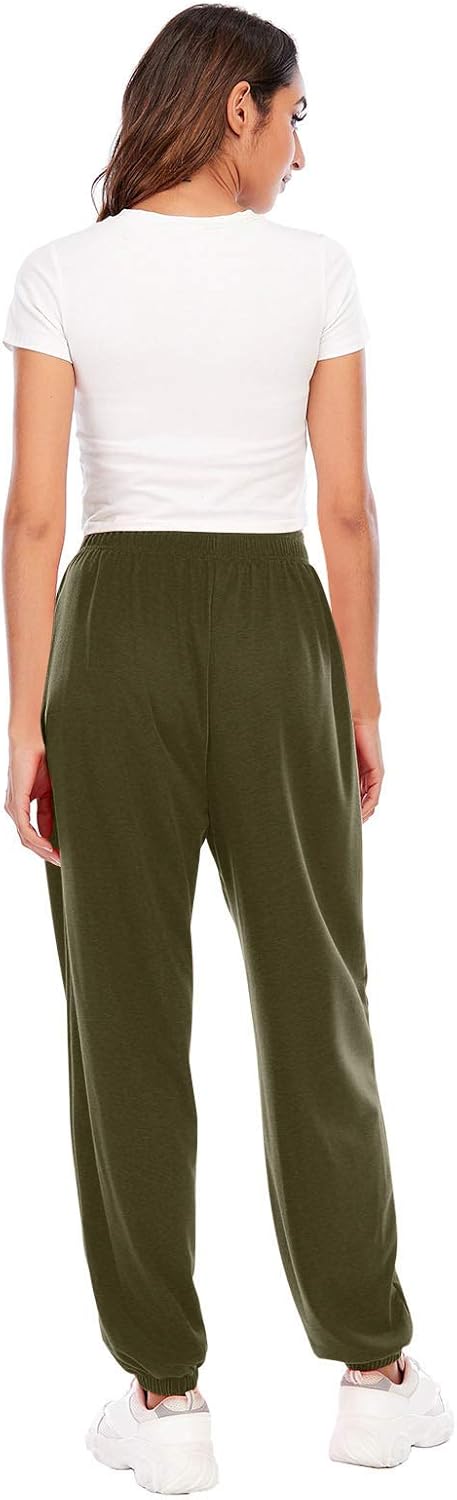 Pulse High-Waisted Sweatpants for WomenVIBRANT PocketsLoose Fitus