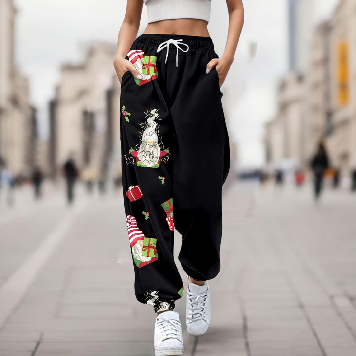 Rvidbe Womens Cozy Christmas Pants