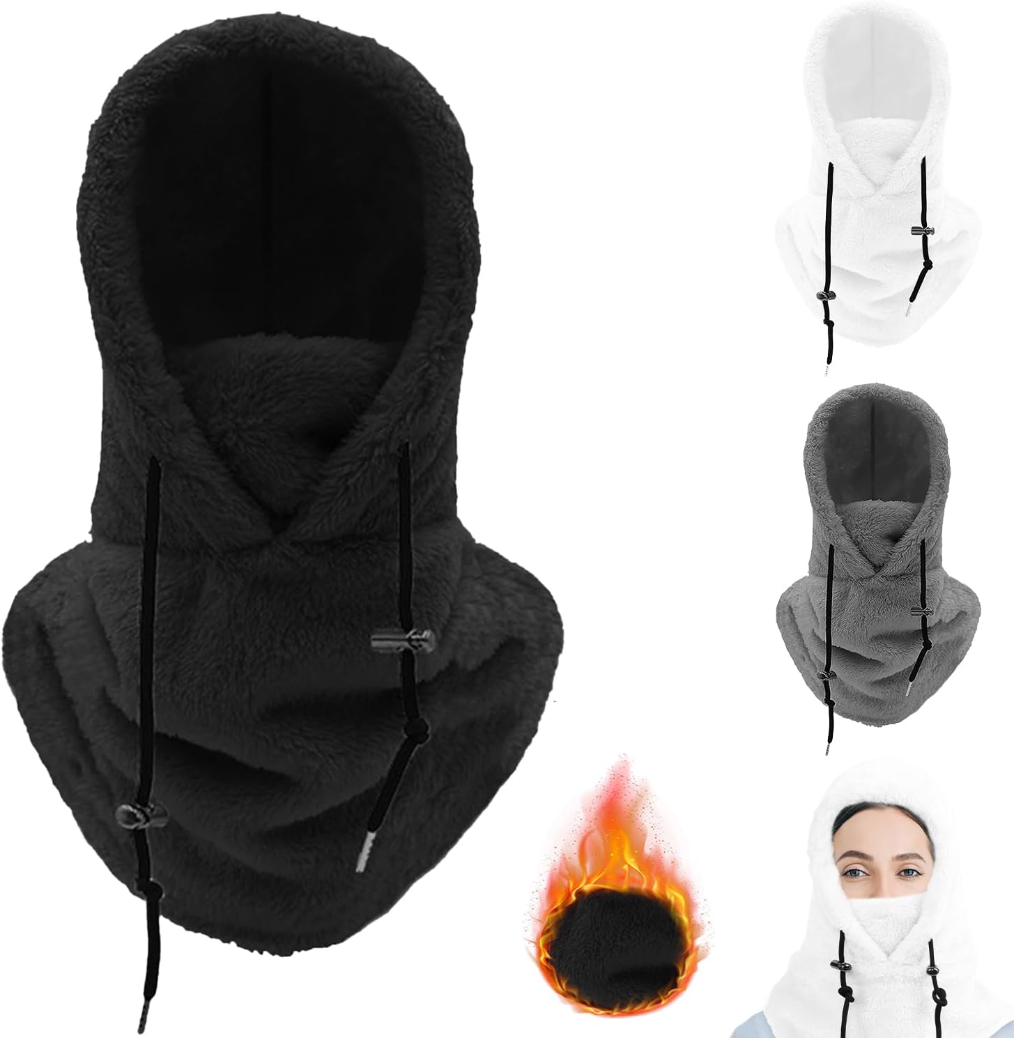 TFSUDI sherpa hood ski mask for cold weather adventures