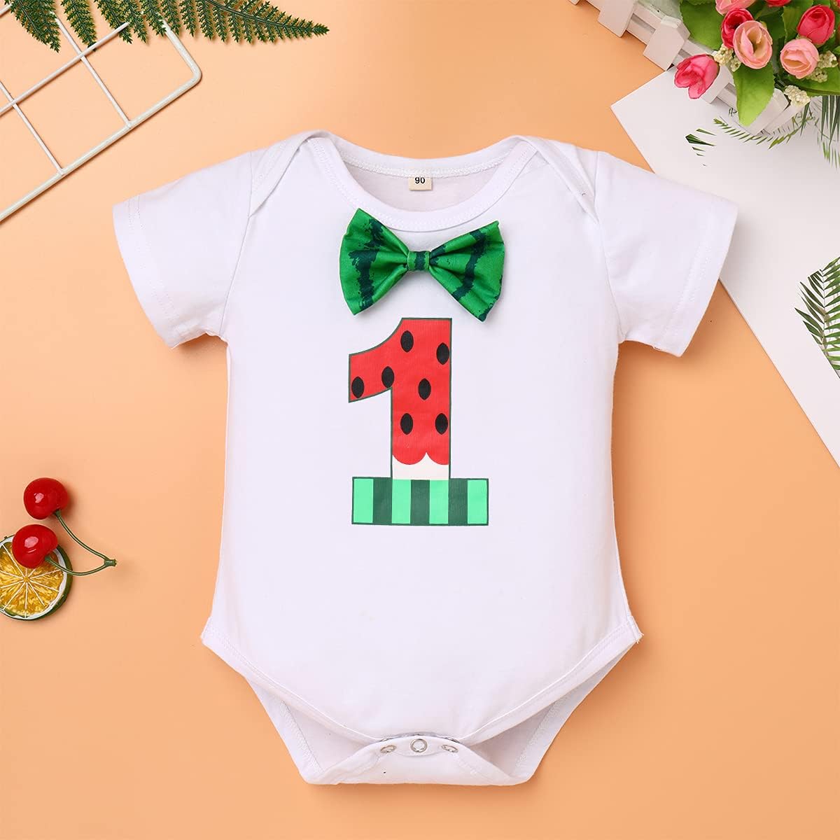 Melon-Themed 1st Birthday Outfit - Perfect for Cake Smash Parties