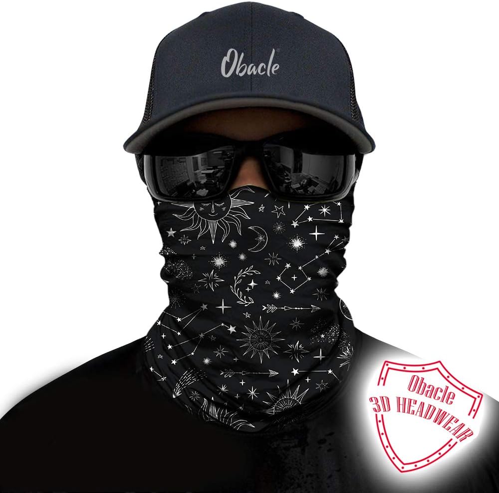 Obacle Seamless Bandana Rave Face Mask for Men Women