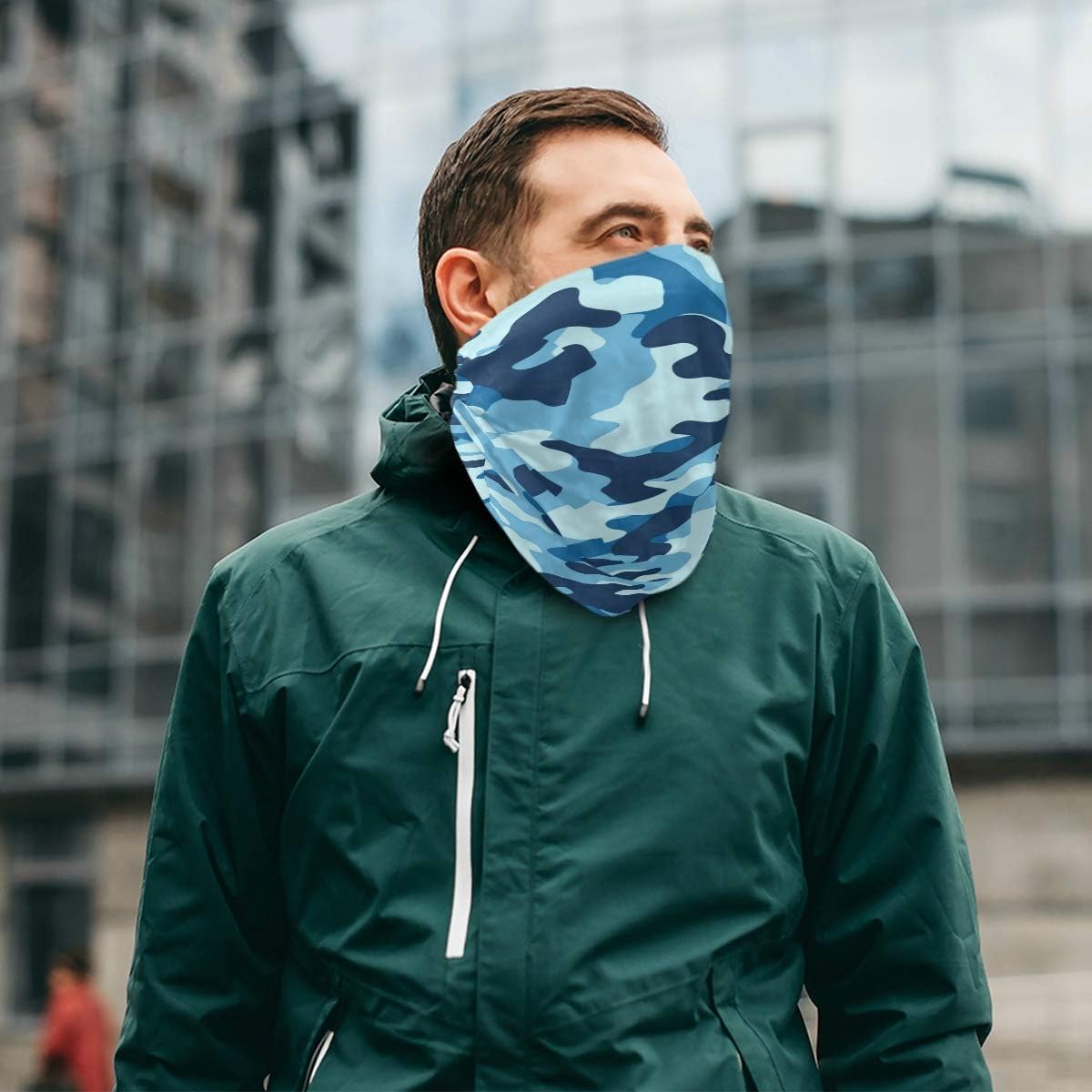 Unisex Face Cover UV Protection Camouflage Breathable Stretchy