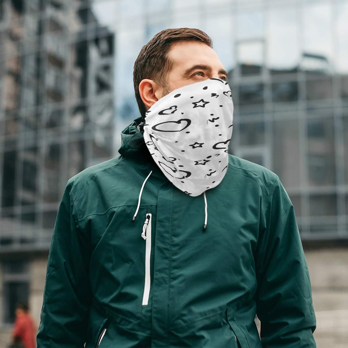 Stylish Unique Balaclava Face Mask for Men Women Kids - Star Heart Design