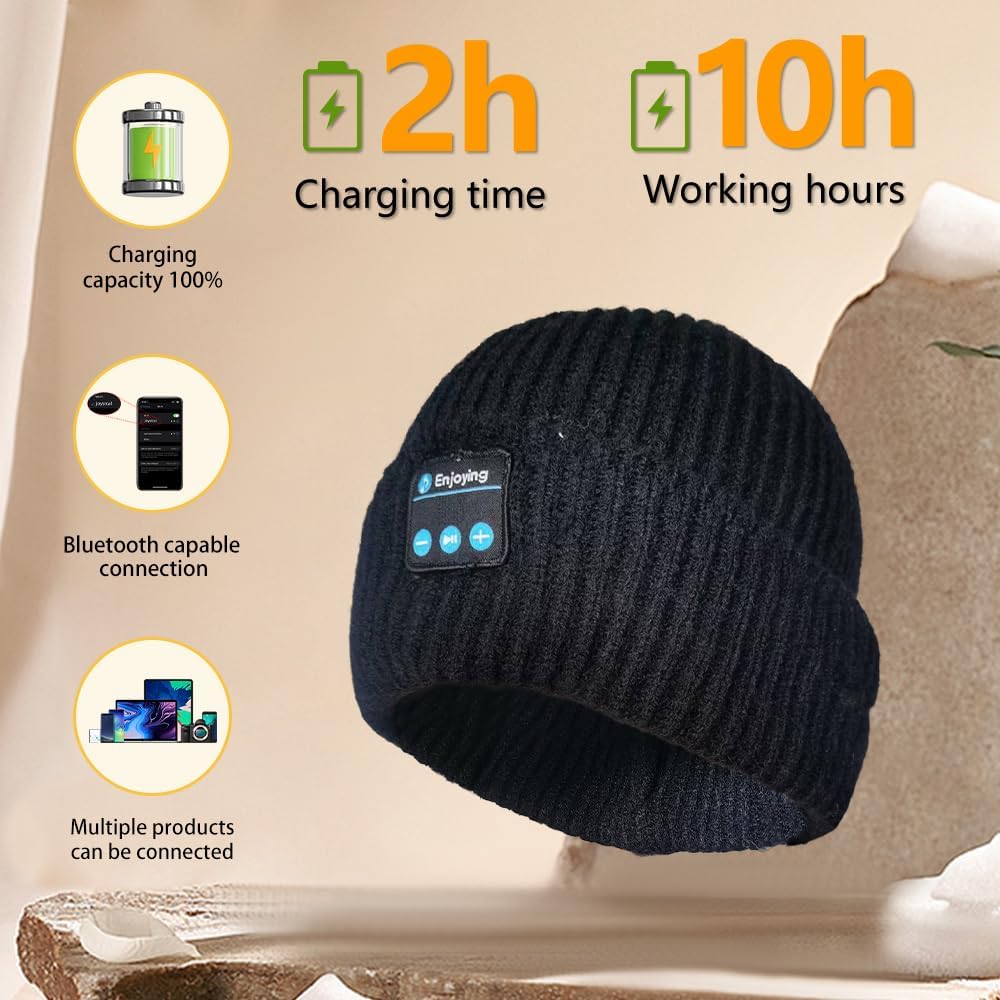 Smart Bluetooth Skull Beanie Headset for Men and Women