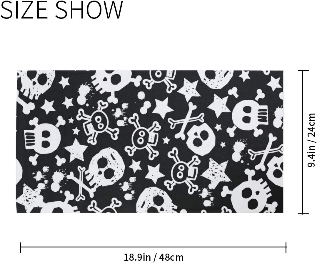 Unisex Balaclava Face Cover with Skull Stars Pattern