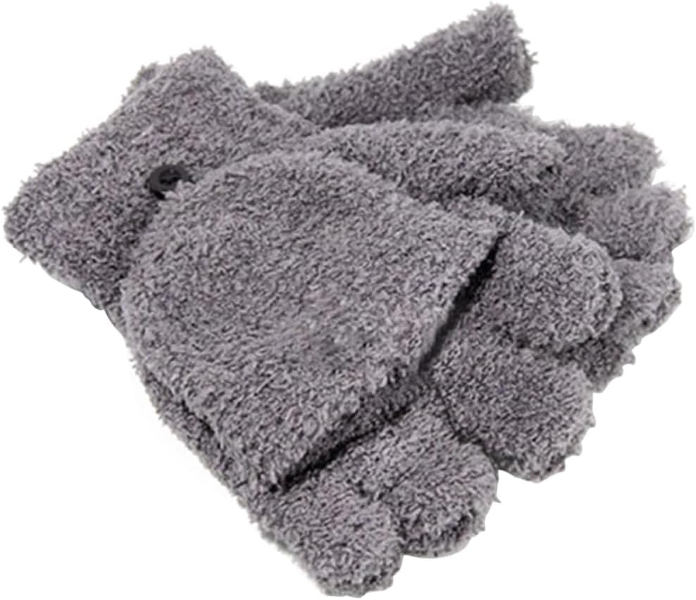 Cozy Winter Half-Finger Gloves for Women