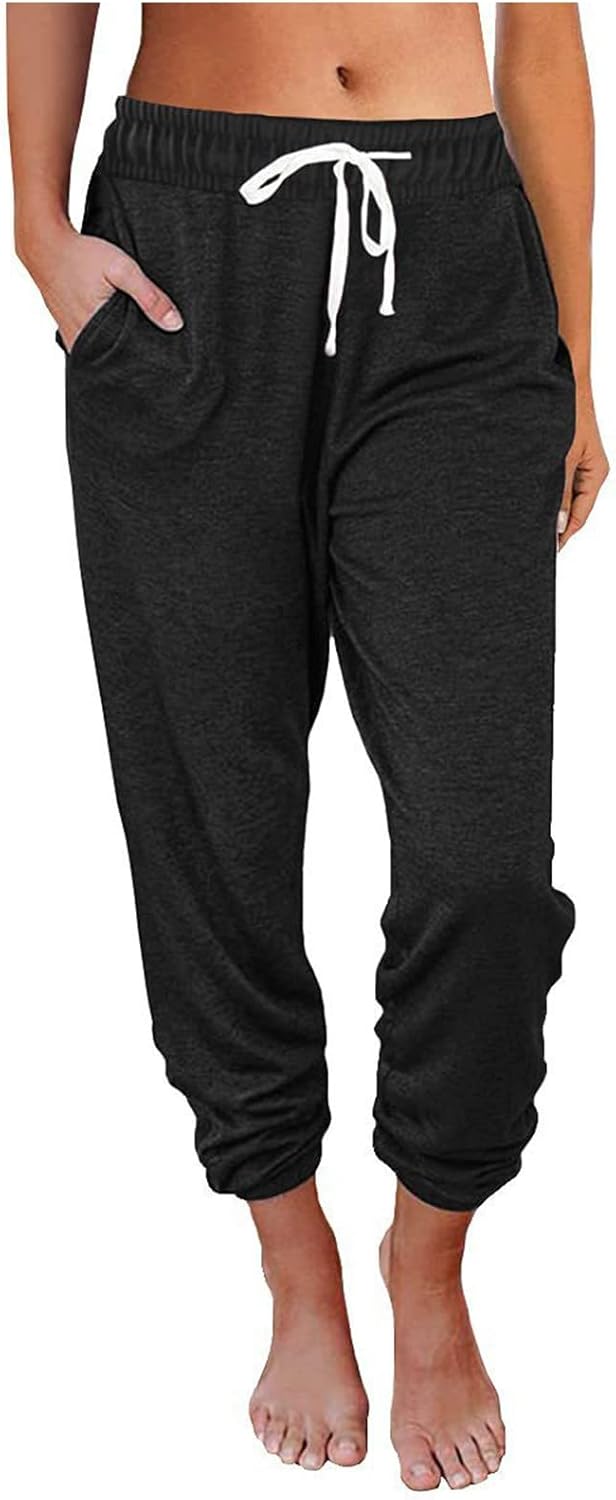 Perfect Baggy Womens Sweatpants with Pockets Drawstring
