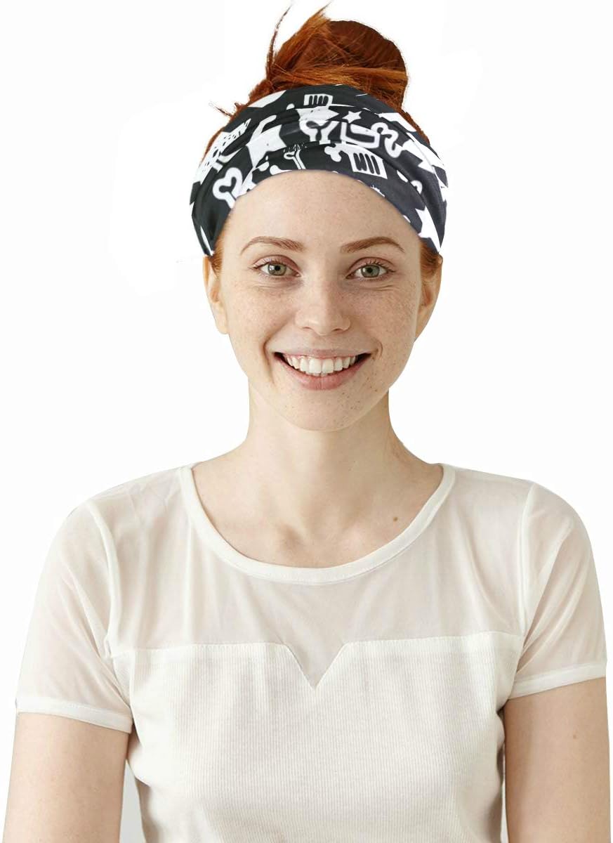 Unisex Balaclava Face Cover with Skull Stars Pattern