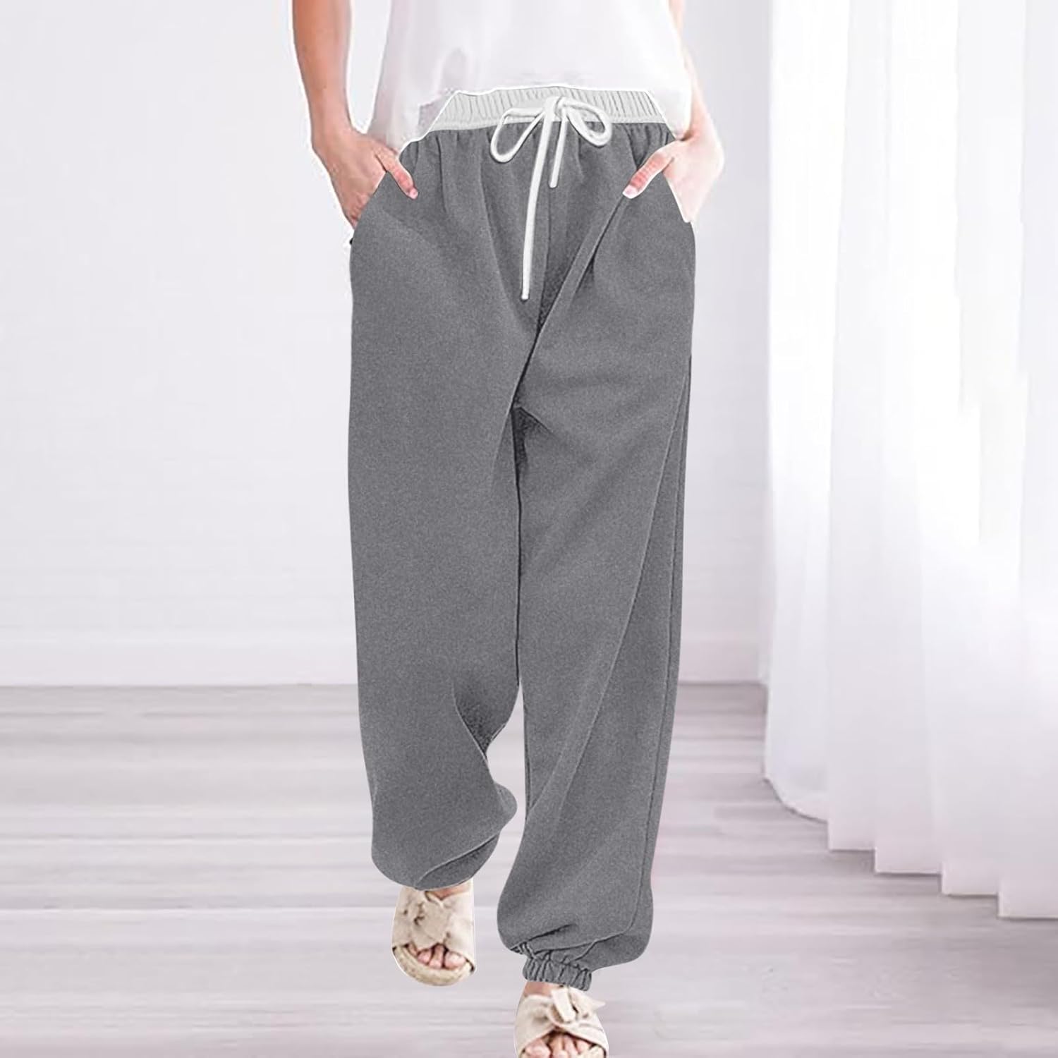 Casual High Waist Sweatpants Women Gymnastics Joggers Trendy and Comfortable Qgaomye