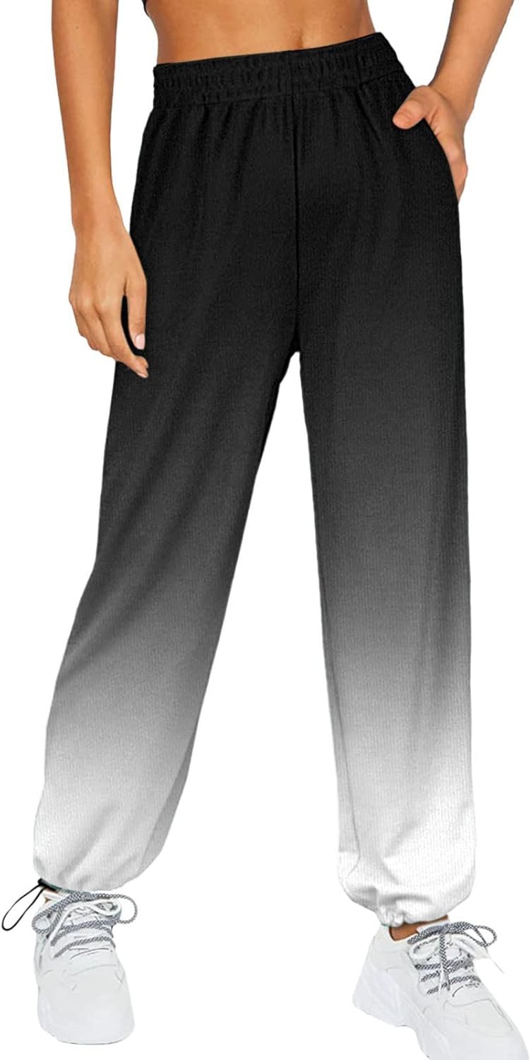 High-Waisted Baggy Workout Joggers for Women