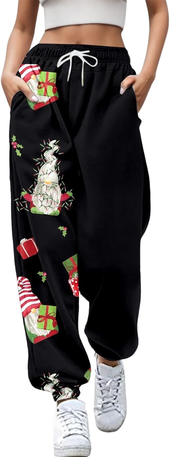 Rvidbe Womens Cozy Christmas Pants