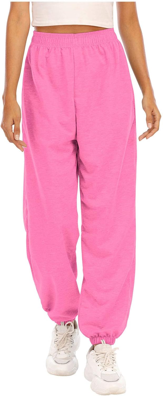sdbrld Women Sweatpants Y2K Style High Waist Joggers