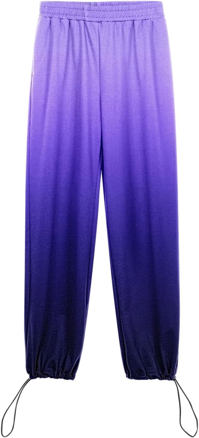 High Waist Womens Cotton Joggers with Pockets