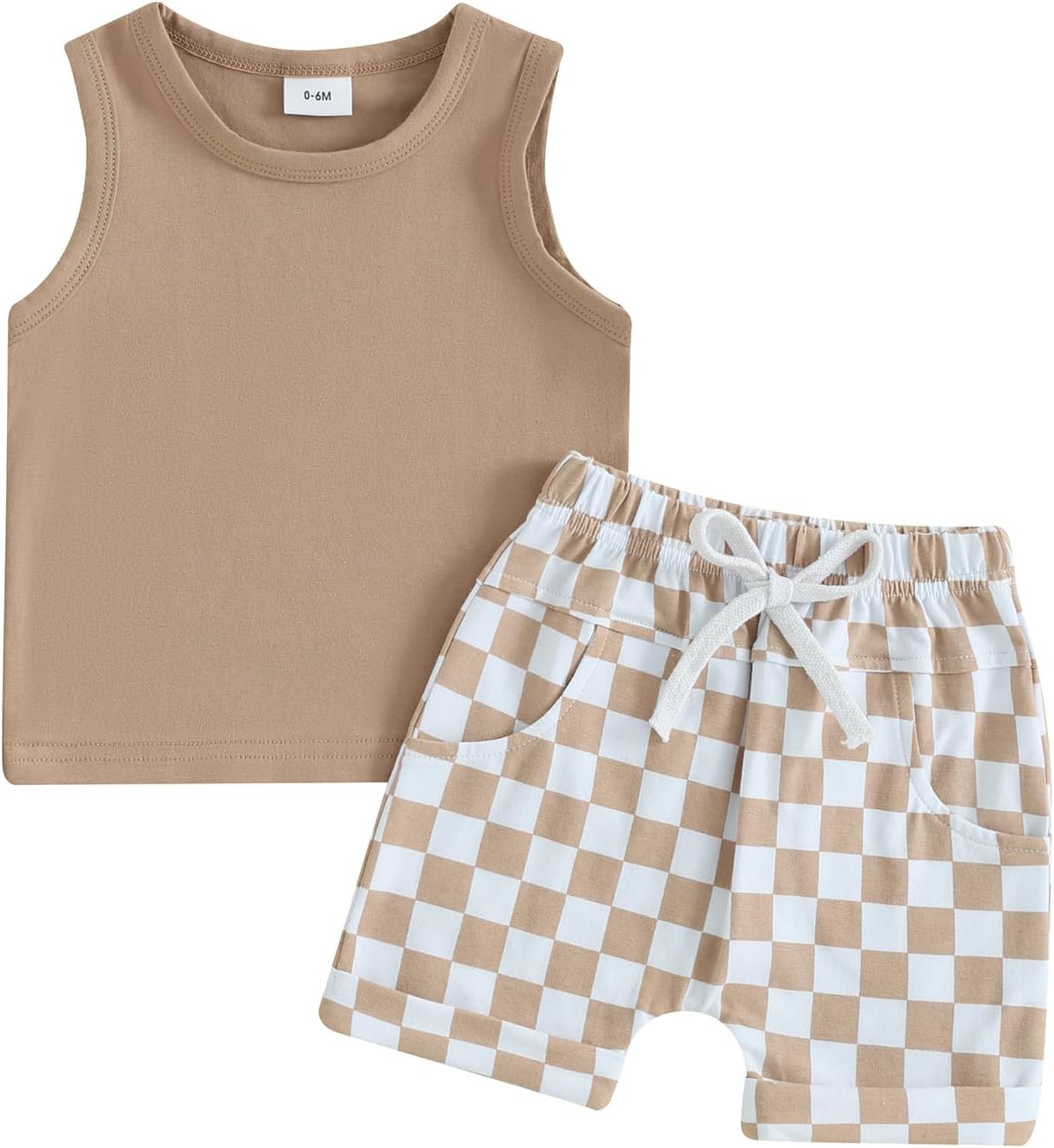 Summer Tank Shorts Set for Toddler Boys