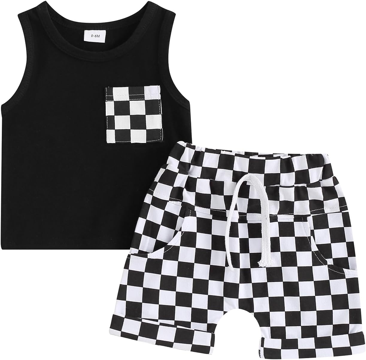 Lesimsam Baby Boy Summer Outfit Set