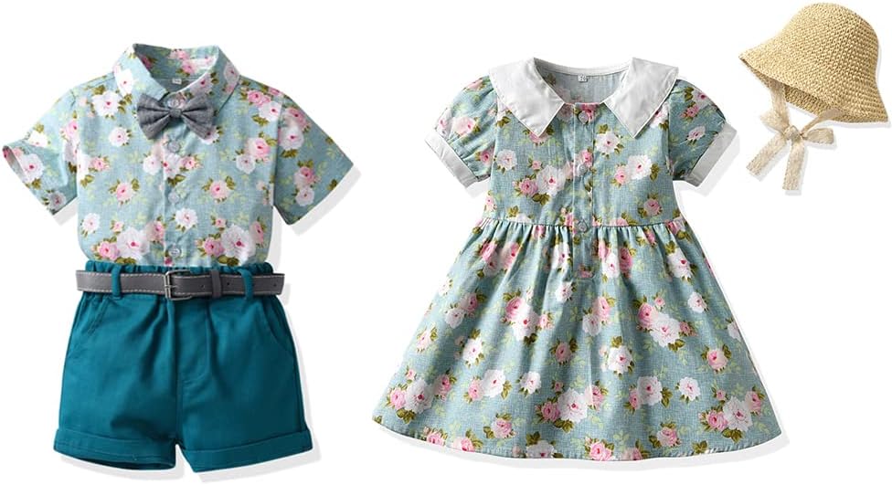 Fun Matching Outfits for Brother Sister Toddler Boys Giraffes