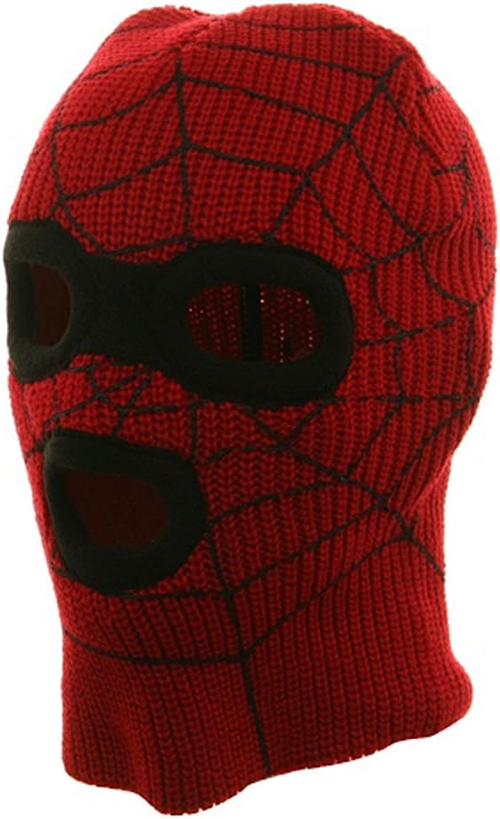 Broner Super Hero Spiderman Ski Mask Red