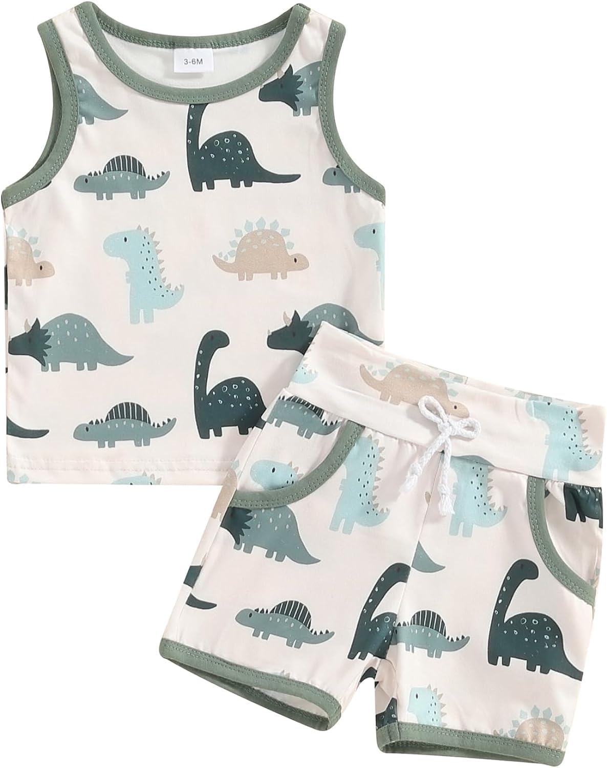 Dinosaur Print for Boys Summer Outfits