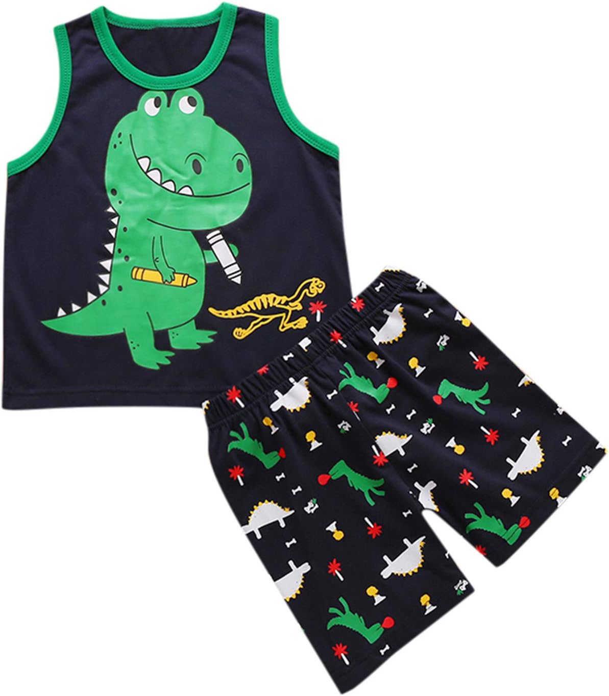 Moonker Baby Toddler Boys Summer Clothes Outfits 1-6 Years