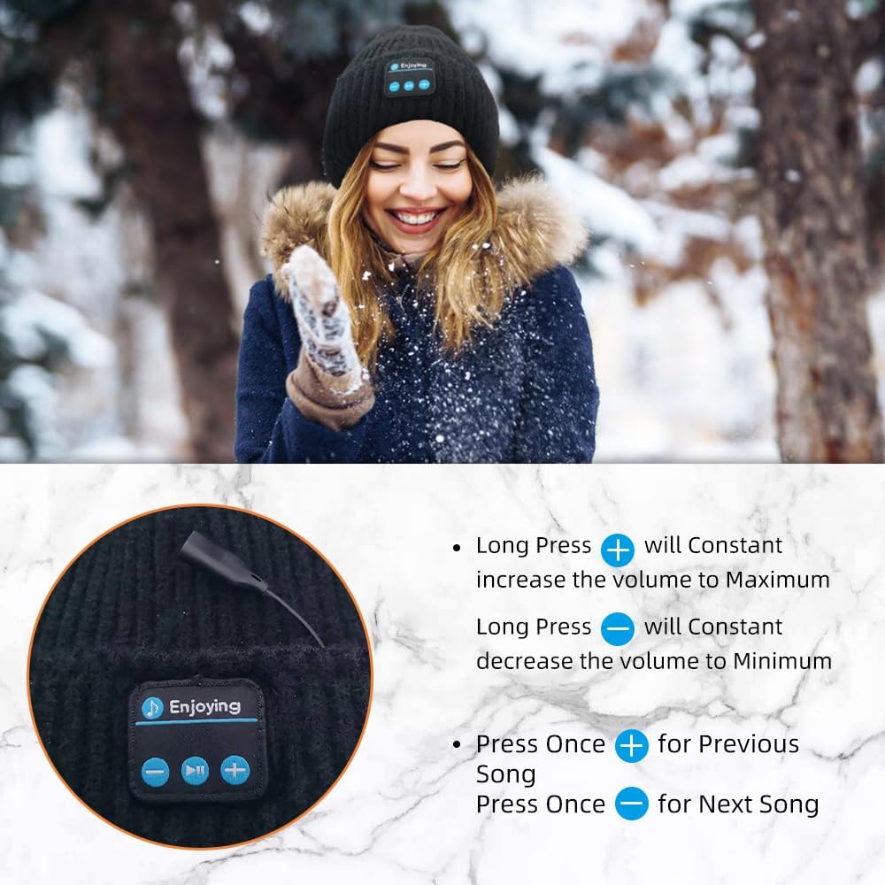 Smart Bluetooth Skull Beanie Headset for Men and Women