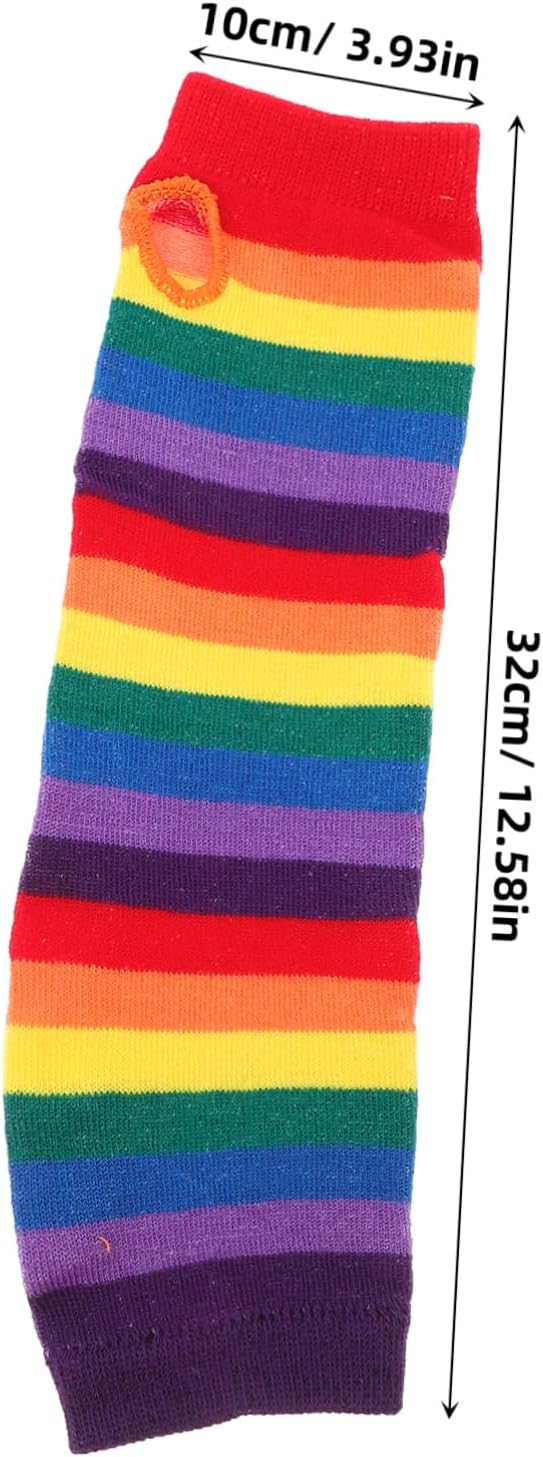 Warm Stylish Holibanna Womens Purple Rainbow Gloves