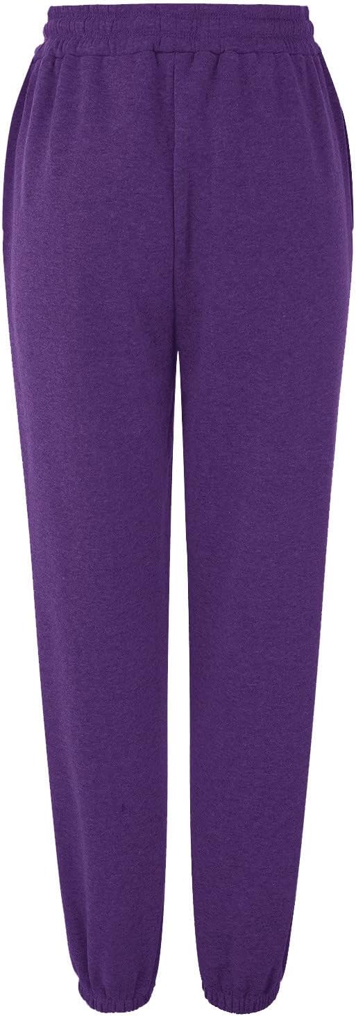 High-Waisted Womens Jogger Sweatpants with Pockets for Comfort and Style