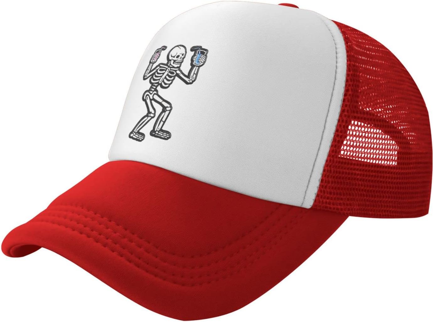 YGXZDisco Drinking Skull Funny Baseball Cap Adjustable Hat
