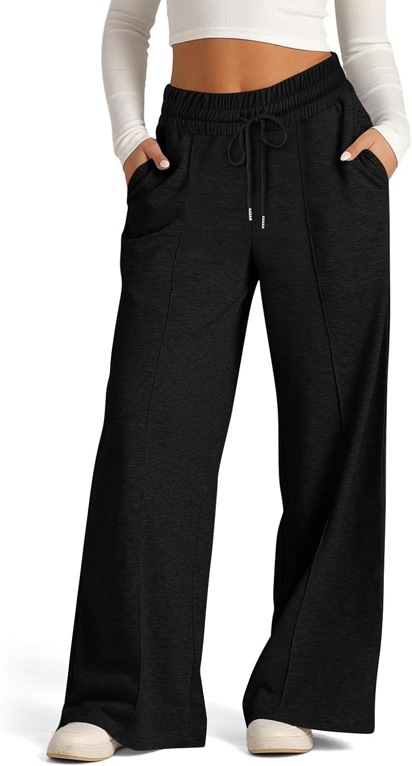 Trendy Wide Leg Running Joggers for Women