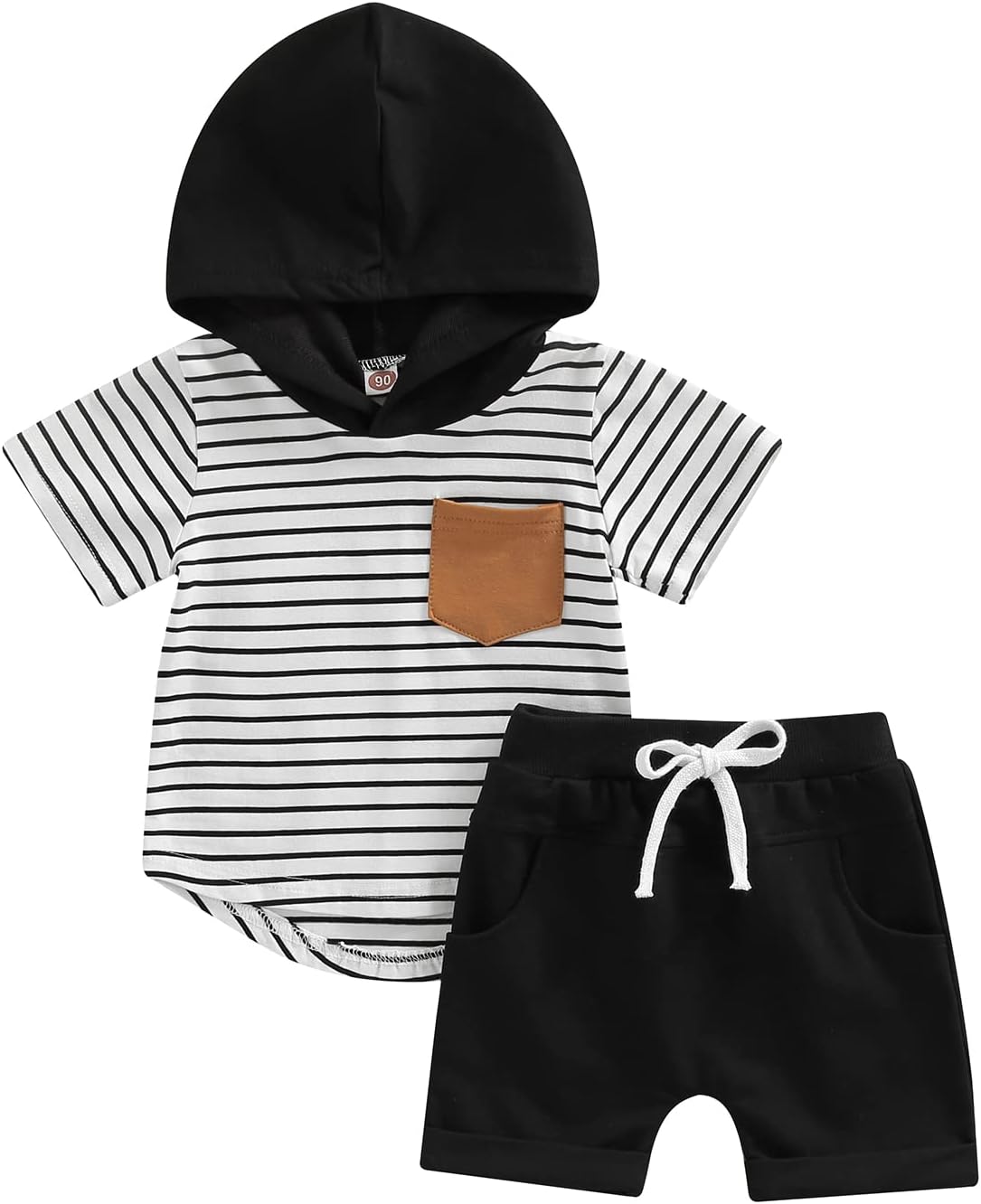 FIOMVA Toddler Boys Summer Short Sleeve Watching TV set