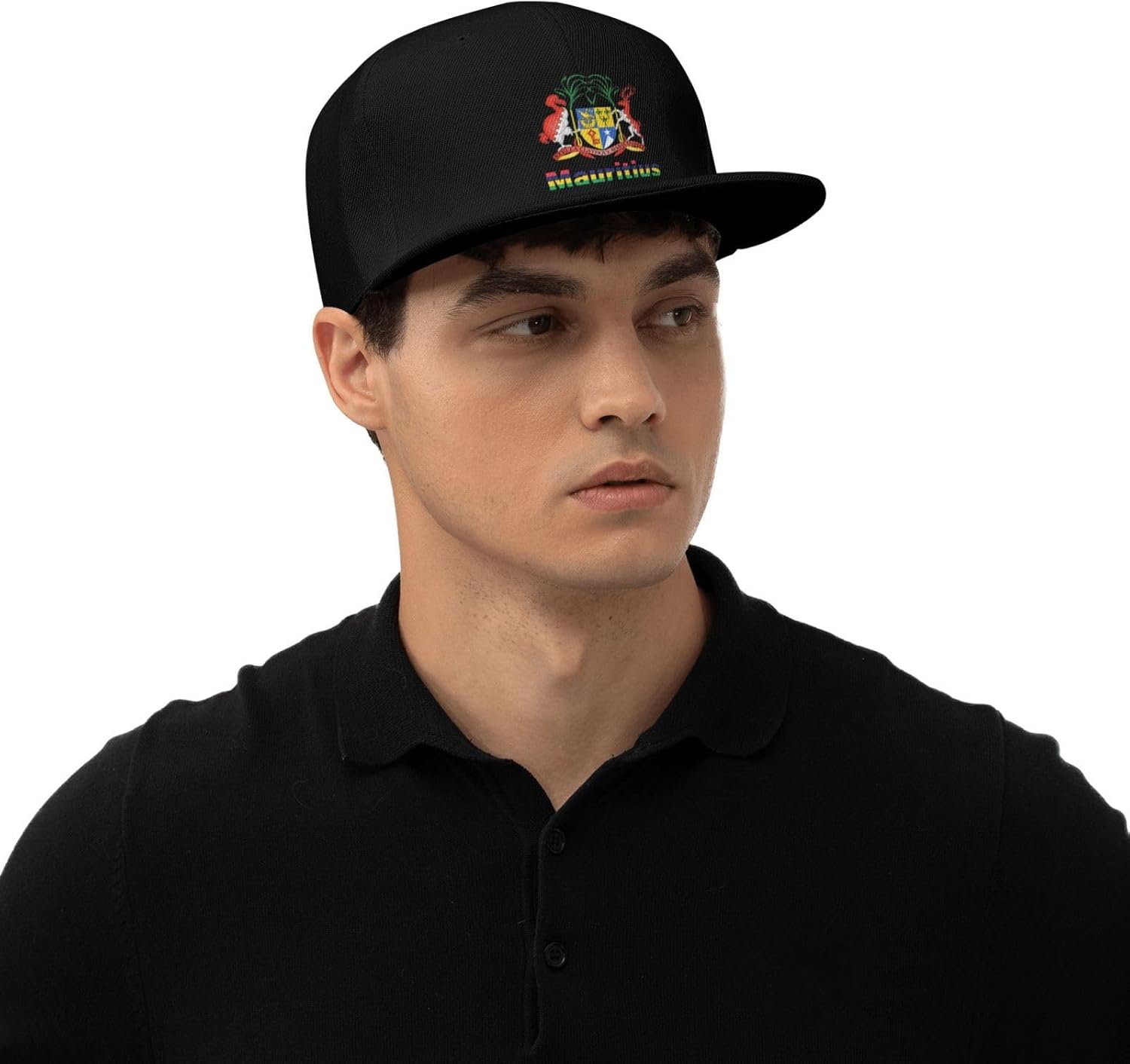 National Emblem Flat Bill Cap for Men Women
