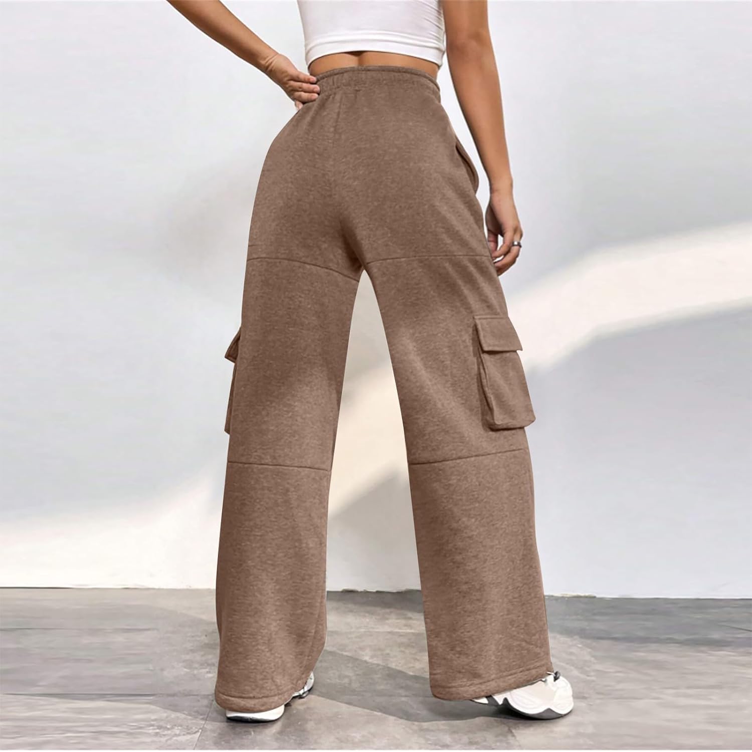 TANGNADE Womens Wide Leg Sporty Sweatpants