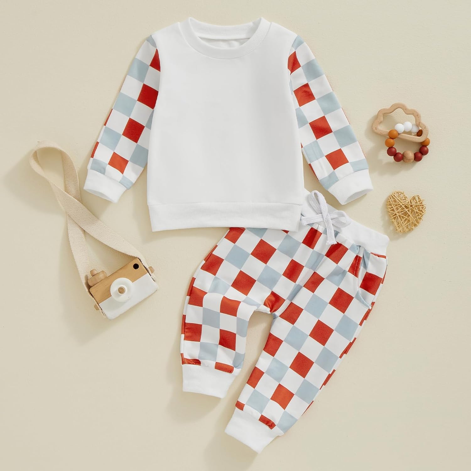 Citgeett Baby Boys Fall Winter Sweatsuit Set