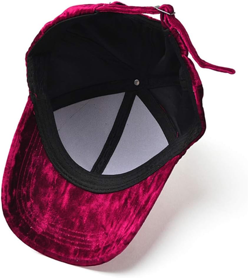 Beerty Faux Velvet Flannel Adjustable Baseball Cap for Men Women
