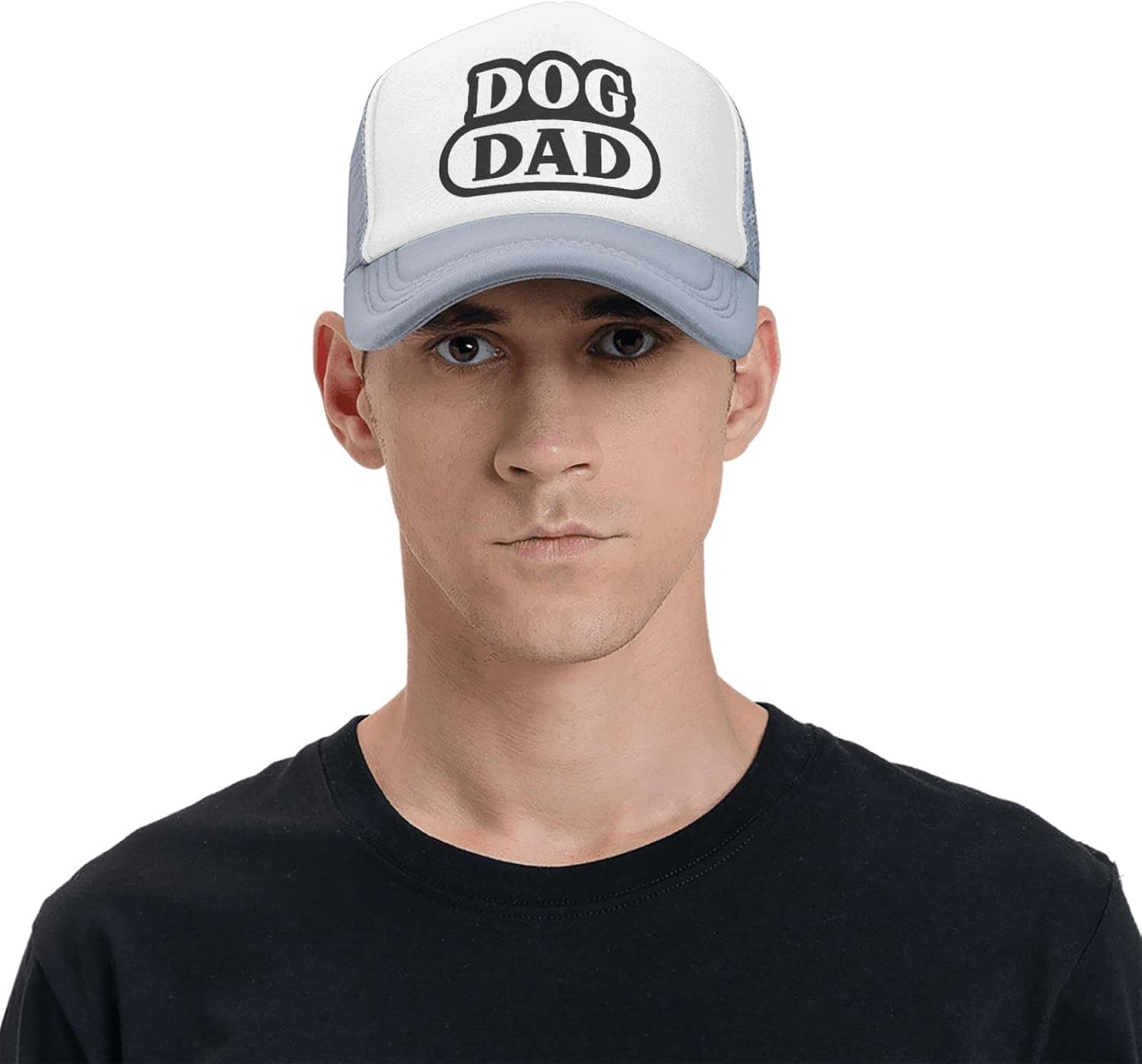 YGXZ Dog Dad Funny Baseball Cap Adjustable Hat for Men Women Gray