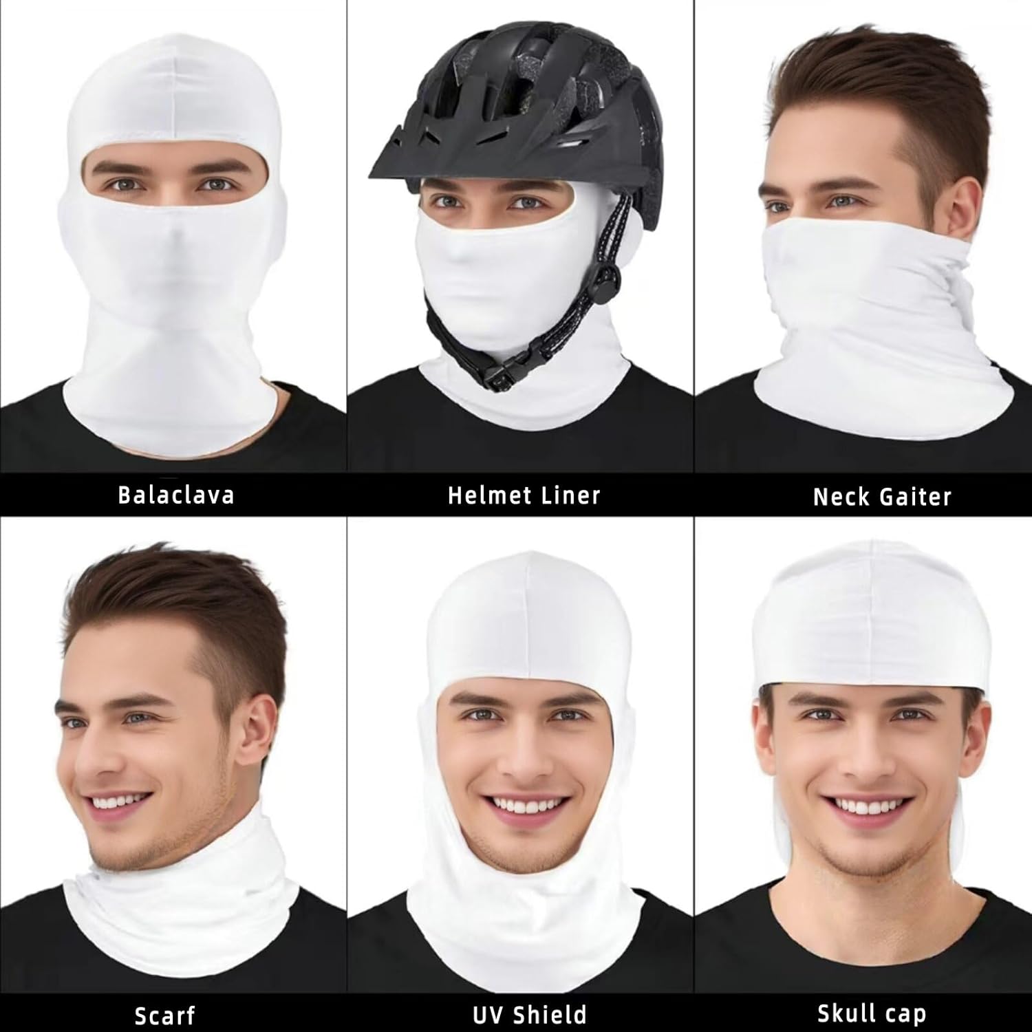 4-Piece Balaclava Ski Face Mask