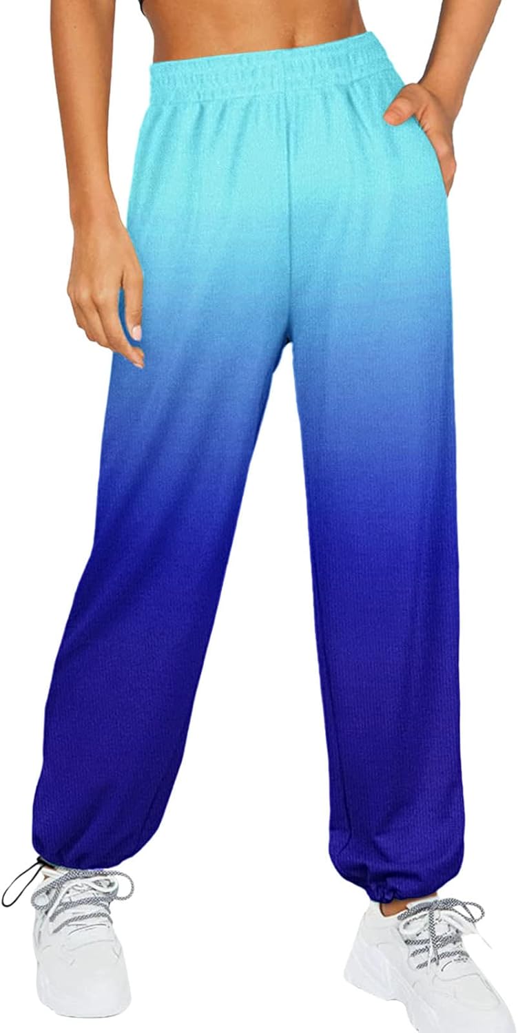sdbrld Grey Baggy High Waisted Sweatpant for Women