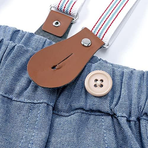 Summer Boys Checked Bowtie Suspender Set