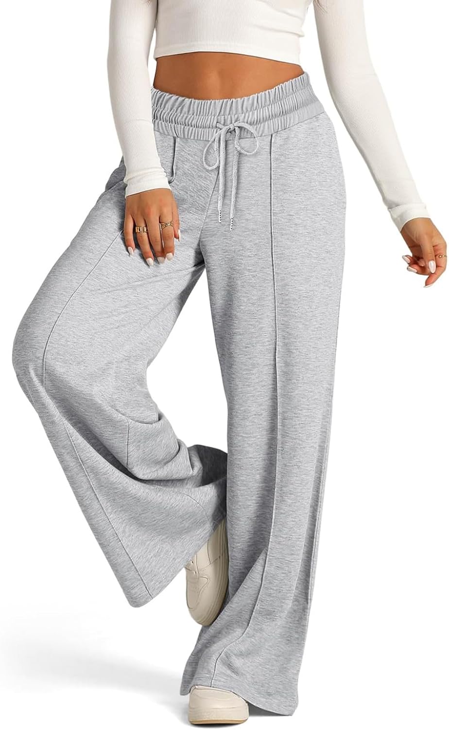 Rikbuig Wide Leg Sweatpants Women Y2K Joggers with Pockets