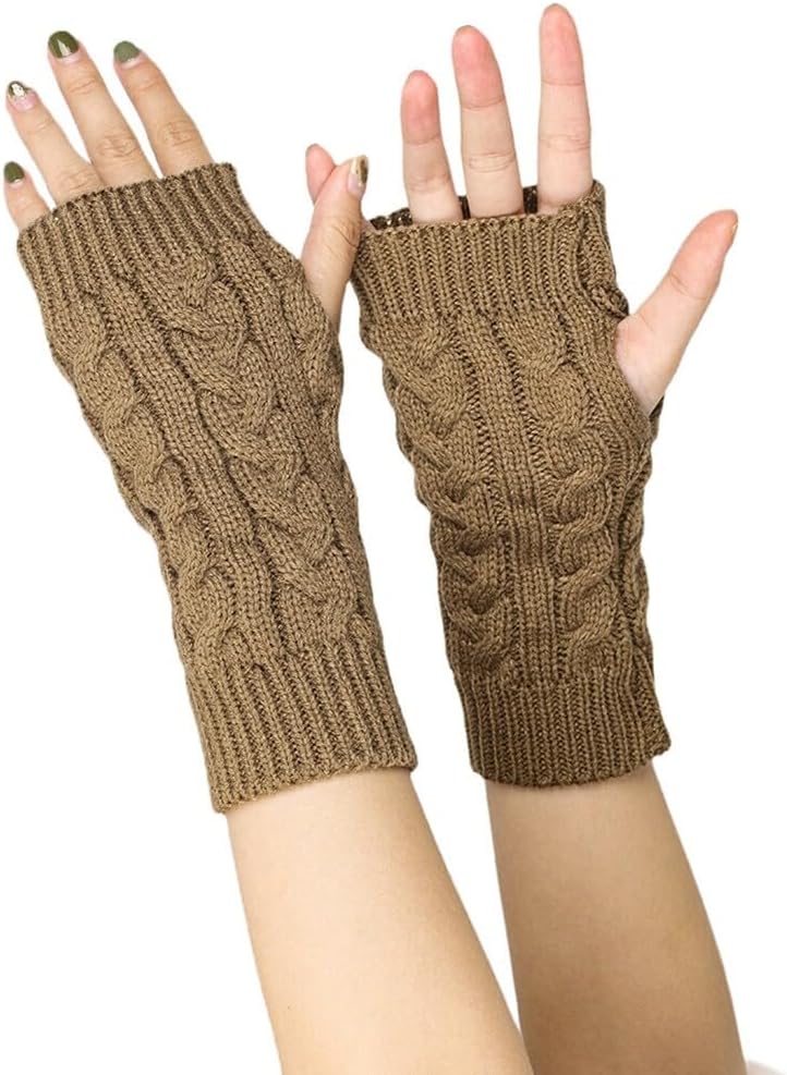 Cold-Weather Fingerless Knit Gloves iHreesy - Your Partner in Fashion Function