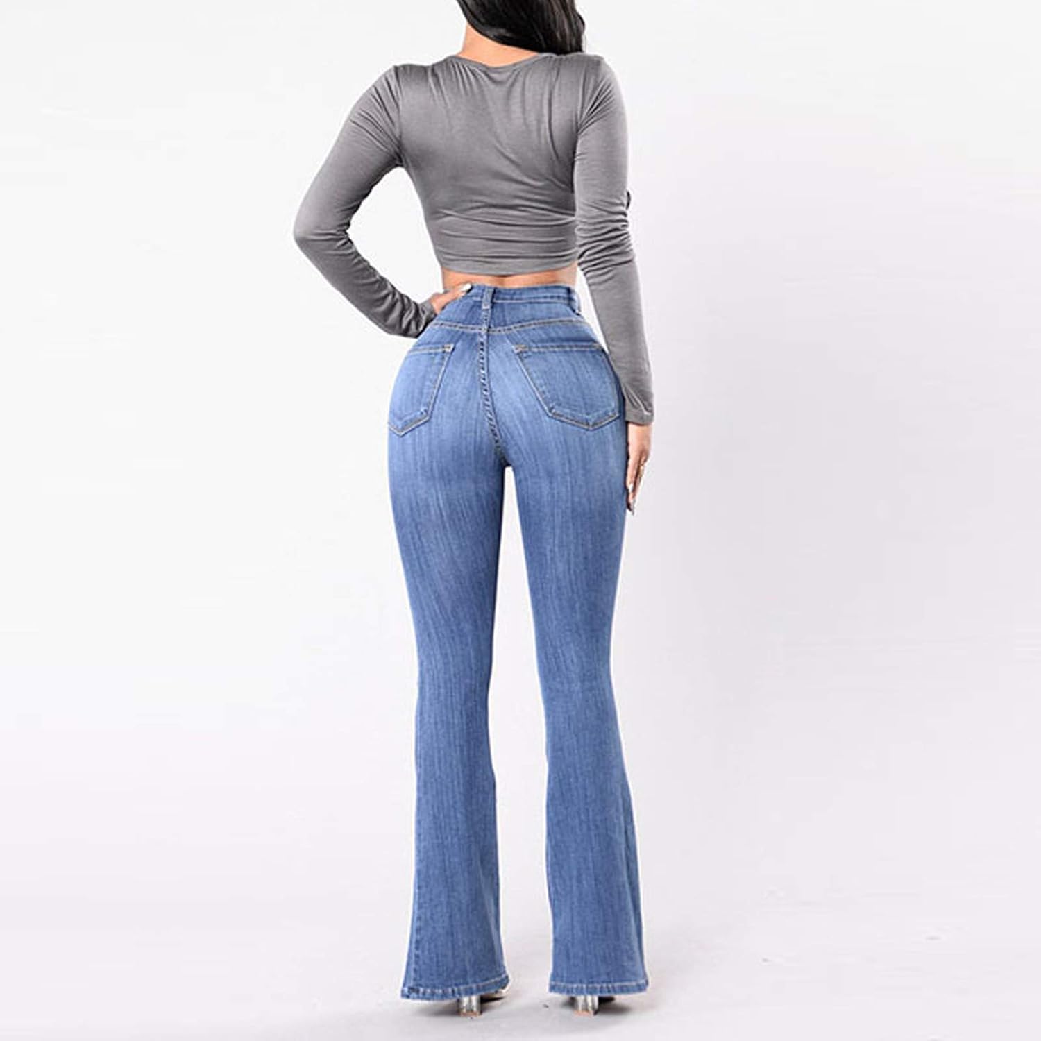 Curvy Slim Fit Bootcut Denim Pants