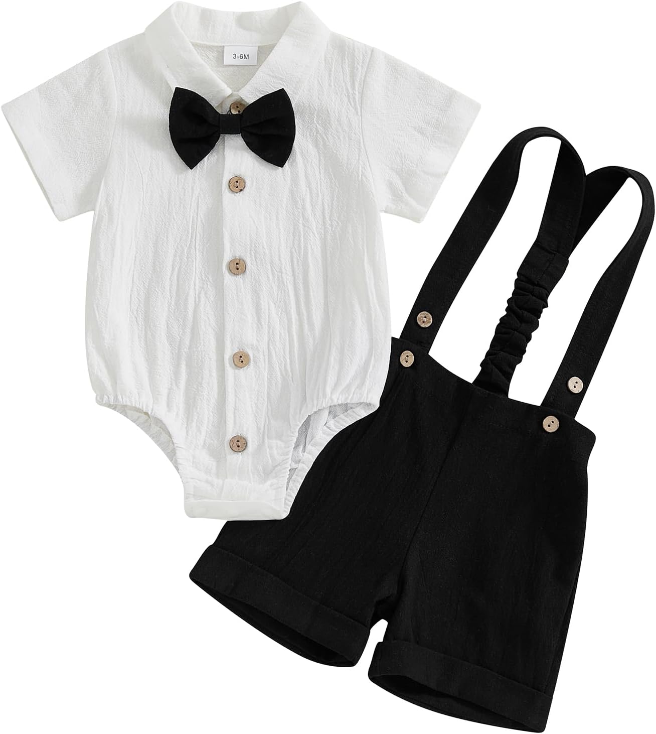 French Broadcloth Romper Jumpsuit for Boys
