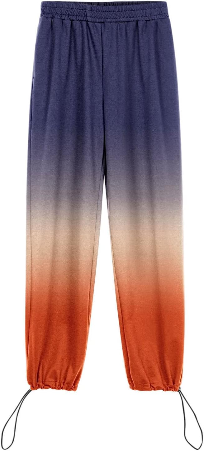 Womens Grey High Waisted Sweatpants with Pockets