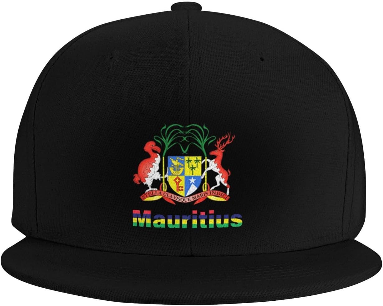 National Emblem Flat Bill Cap for Men Women