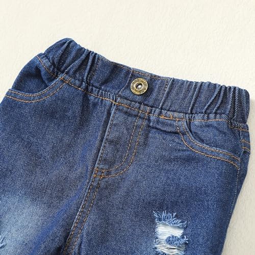 Cotton-Ripped Toddler Boys Clothing Set