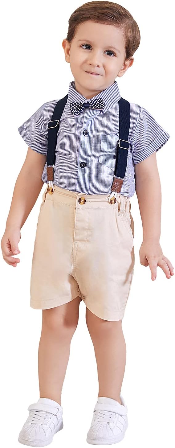 SOONHUA Baby Boys Gentleman Outfits Set - Comfortable Daily Wear