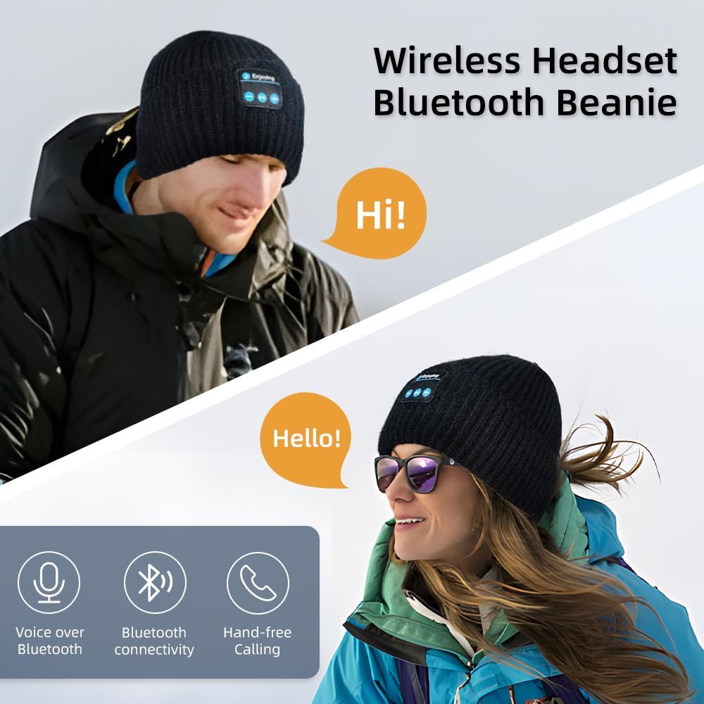 Smart Bluetooth Skull Beanie Headset for Men and Women