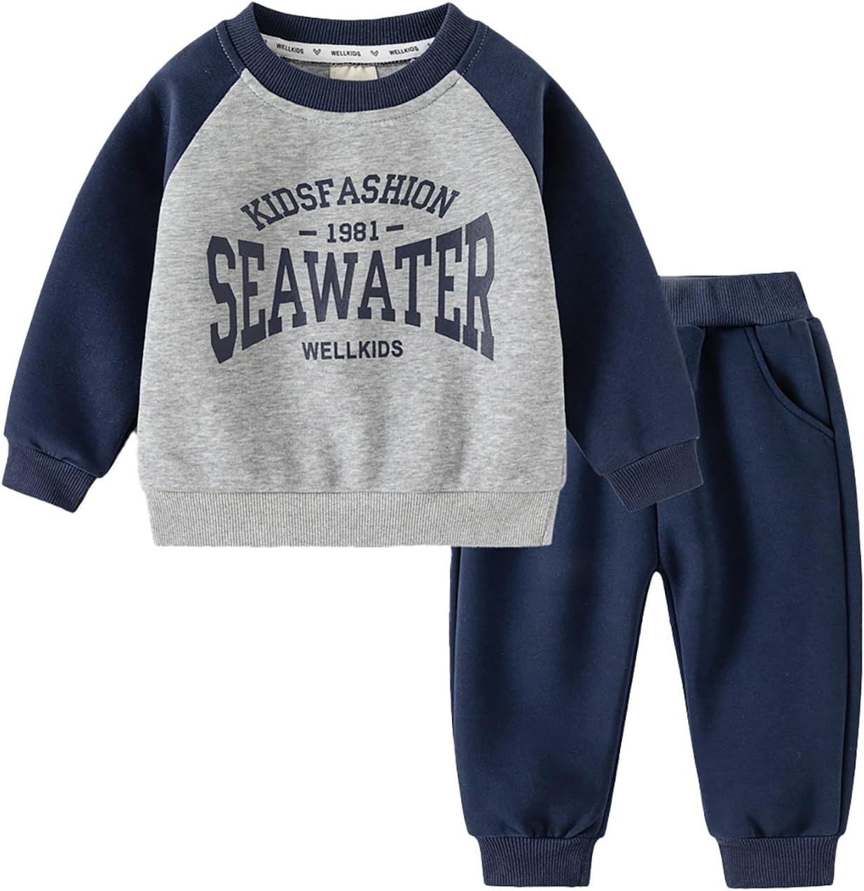 Boys Baby Clothes Autumn Warm Sweater Pants Set