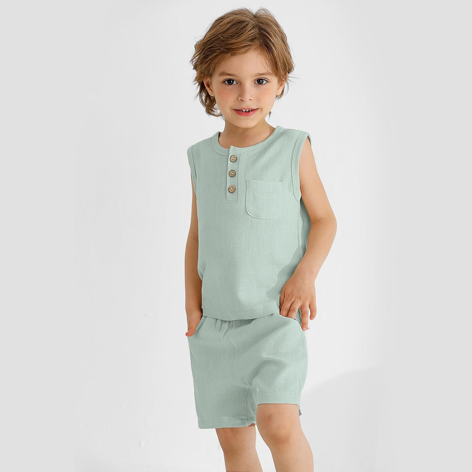 Soft Breathable Toddler Boys Outfit Set